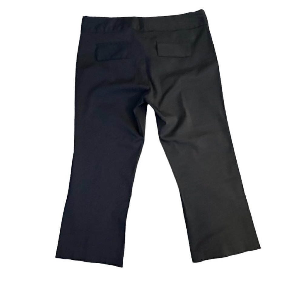 Charlotte Russe Black Cropped Casual Trouser Capri Pant Junior Women's Size 7 - Picture 2 of 5